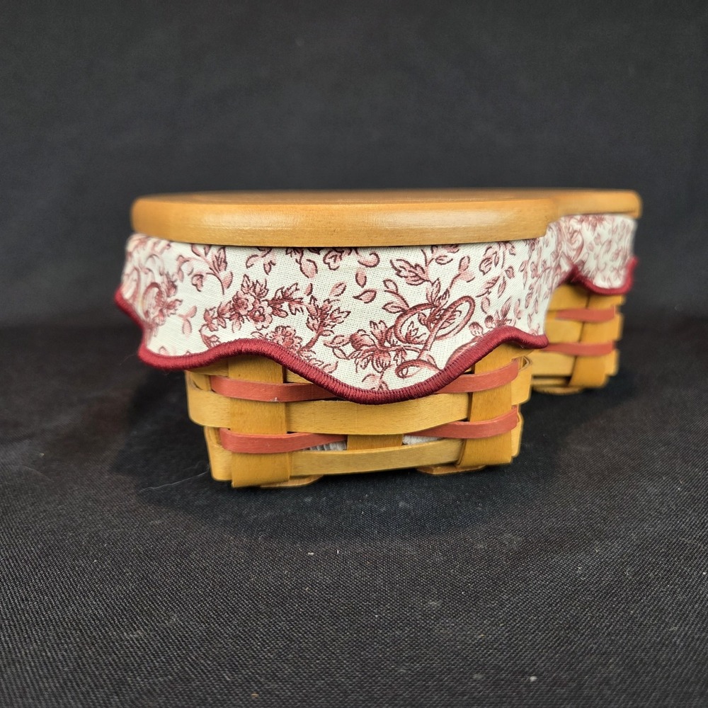 Longaberger Basket 1999 Sweetheart Little Love Heart Liner Protector - Picture 8 of 15